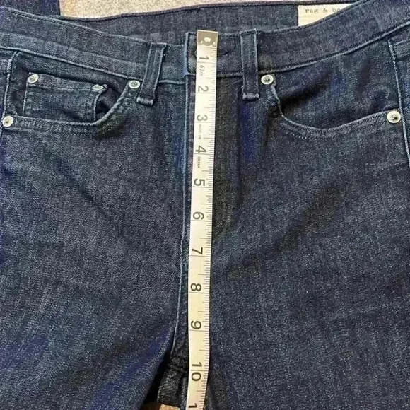 Rag & Bone High Rise Ankle Skinny, Indigo Wash. Size 26. - Picture 6 of 12